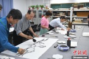 梦见卖药两岸艺术家在安徽“共绘一幅画”
